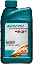 Купить моторное масло Addinol Mega Power MV 0538 C2 5W-30, 1л Синтетическое | Артикул 4014766241177